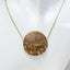 One-of-a-Kind "Mosquitoes by Moonlight" 10K Yellow Gold Artisan Pendant Necklace - 20", 9.78g