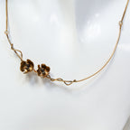20" 10K Yellow Gold Heidelberg Rose Hybrid Necklace - 6.70g