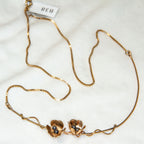 20" 10K Yellow Gold Heidelberg Rose Hybrid Necklace - 6.70g