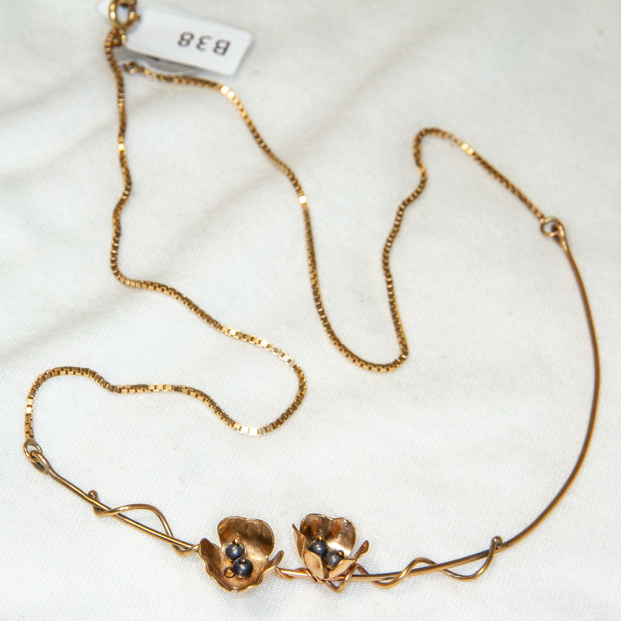 20" 10K Yellow Gold Heidelberg Rose Hybrid Necklace - 6.70g