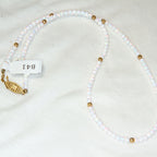 18" Kyocera Opal & 14K Yellow Gold Bead Necklace