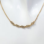 18" Gold Station Necklace with 0.25ctw Diamond Centerpiece