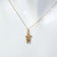 17" 10K Yellow Gold Cast Inuksuk Pendant Necklace