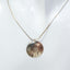 Artisan Mokume Gane Mixed Metal Disc Pendant Necklace - 925 Silver & Copper, 18"