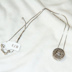 18" 925 Sterling Silver "Love" Engraved Floating CZ Quiver Pendant Necklace