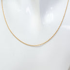 Exquisite 18" 14K Yellow Gold Handmade Rope Chain Necklace - 2.26g