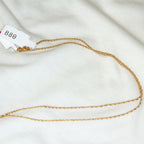Exquisite 18" 14K Yellow Gold Handmade Rope Chain Necklace - 2.26g