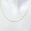 Delicate 18" 10K Yellow Gold Machine Rope Chain Necklace - 0.67g
