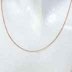 10K Yellow Gold Cable Chain Necklace, 17", 1.07g