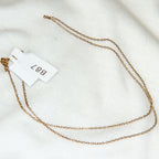 10K Yellow Gold Cable Chain Necklace, 17", 1.07g