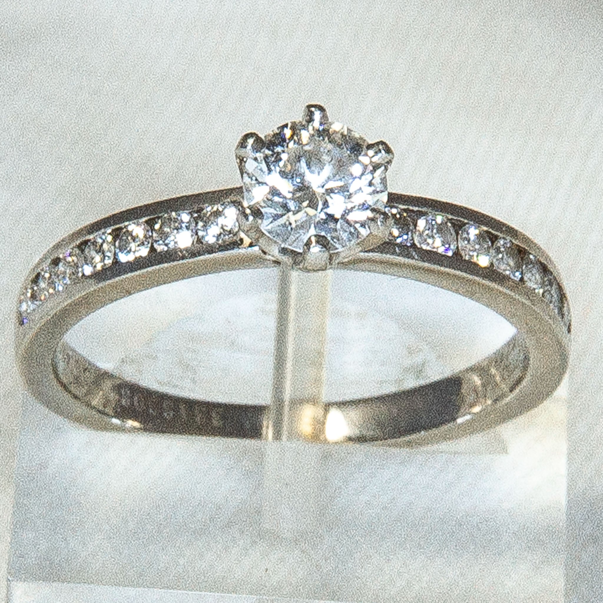 Tiffany & Co. Platinum 0.48ct G/VVS1 Diamond Engagement Ring - Size 6 Main image