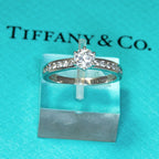 Tiffany & Co. Platinum 0.48ct G/VVS1 Diamond Engagement Ring - Size 6