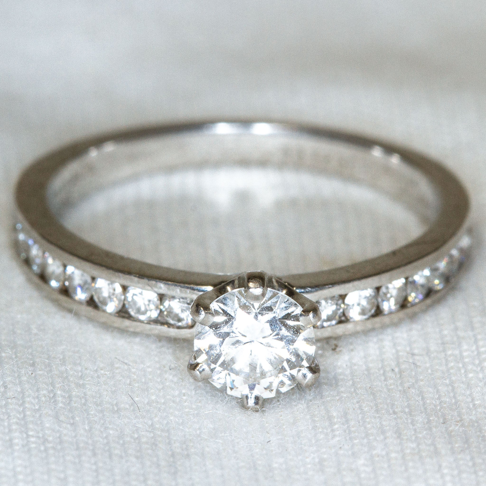 Tiffany & Co. Platinum 0.48ct G/VVS1 Diamond Engagement Ring - Size 6