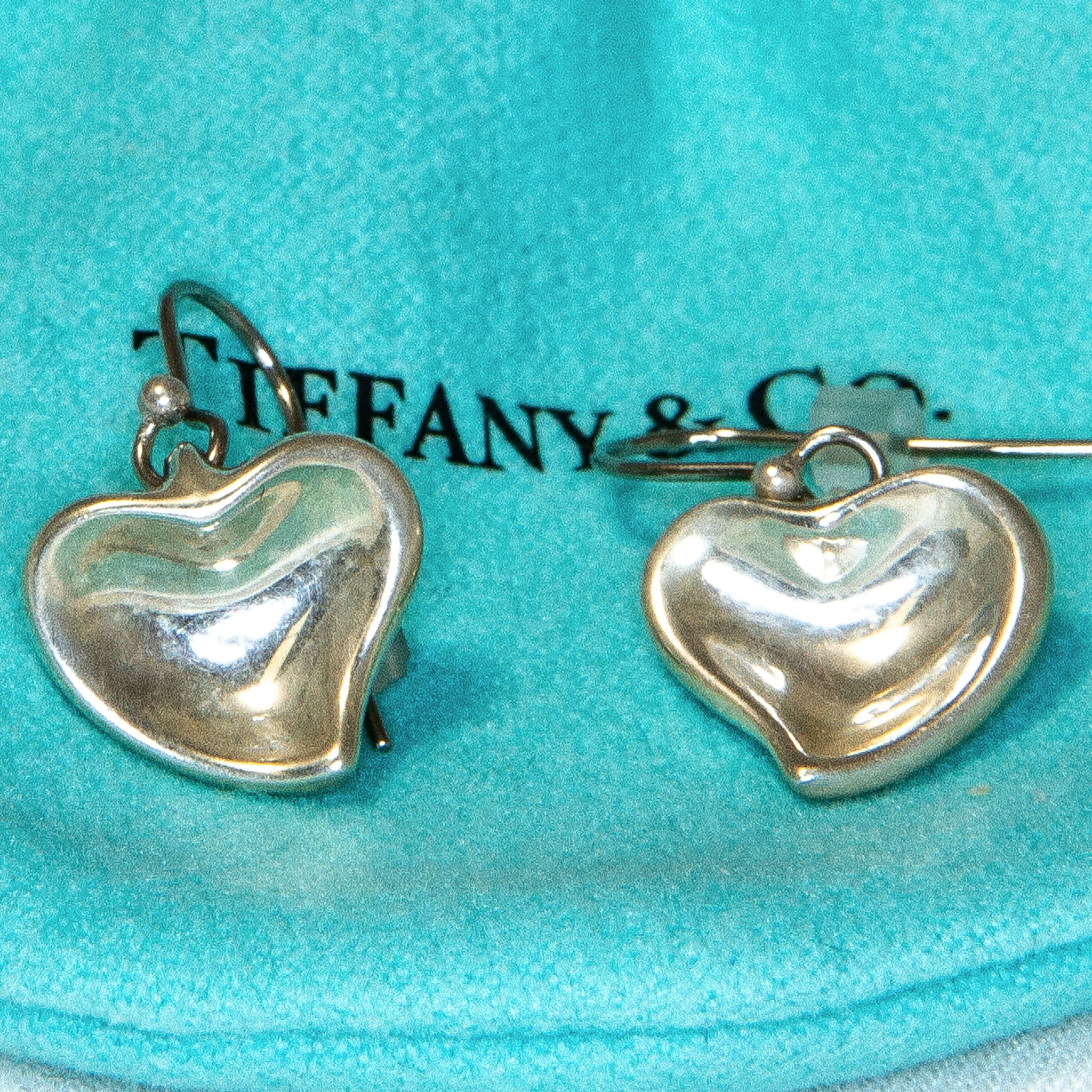 Tiffany & Co. Elsa Peretti Full Heart Drop Earrings in 925 Sterling Silver Main image