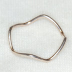 925 Sterling Silver Wavy Stacking Ring - Size 3.5
