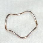 925 Sterling Silver Wavy Stacking Ring - Size 4.5