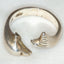 925 Sterling Silver Open-Ended Dolphin Wrap Ring - Size 9