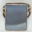 New 925 Sterling Silver Rectangular Hematite Ring - Triple Band, Size 7