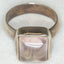 925 Sterling Silver Star Rose Quartz Ring - 10x10mm Bezel Set Cabochon, Size 6
