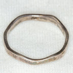 925 Sterling Silver Wavy Stacking Ring - Size 5