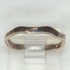 925 Sterling Silver Wavy Stacking Ring - Size 5