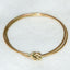10K Yellow Gold Lover's Knot Ring - Double Shank, Size 8.75