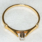10K Yellow Gold Diamond Solitaire Ring - 0.03ct, Size 6.75