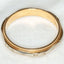 Vintage 10K Two-Tone Gold Engraved Wedding Band - Size 7