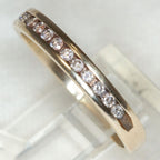 14K White Gold 0.13ctw Channel-Set Moissanite Band - Size 7