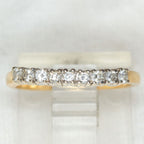 14K Yellow Gold 9-Stone Diamond Band - 0.22ctw, Size 5