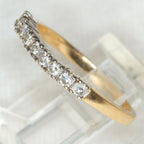 14K Yellow Gold 9-Stone Diamond Band - 0.22ctw, Size 5