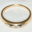 Vintage 14K Two-Tone Gold Diamond Accent Ring - Size 7.5