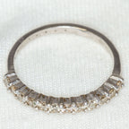 10K White Gold 0.36ctw Diamond Half-Eternity Band - Size 5.75