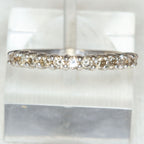 10K White Gold 0.36ctw Diamond Half-Eternity Band - Size 5.75