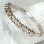 10K White Gold 0.36ctw Diamond Half-Eternity Band - Size 5.75
