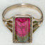 Artisan Sterling Silver Watermelon Tourmaline Ring - Size 8