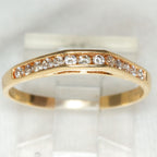14k Yellow Gold Diamond Channel-Set Band - .39ctw, Size 8