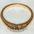 Elegant 14k Yellow Gold Diamond Anniversary Band - .15ctw, Size 7 3/4