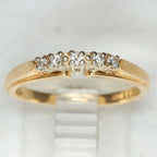 Elegant 14k Yellow Gold Diamond Anniversary Band - .15ctw, Size 7 3/4