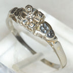 Vintage 14k Yellow Gold Illusion Set Diamond Ring - Size 6