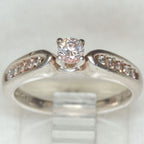 14k White Gold Diamond Engagement Ring - .55ctw, Size 5