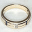 Vera Wang 14k White Gold Princess-Cut Diamond and Sapphire Band - Size 11