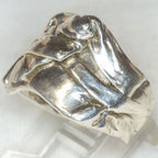Sterling Silver Artisan Sculptural Knot Ring - Size 7 1/2