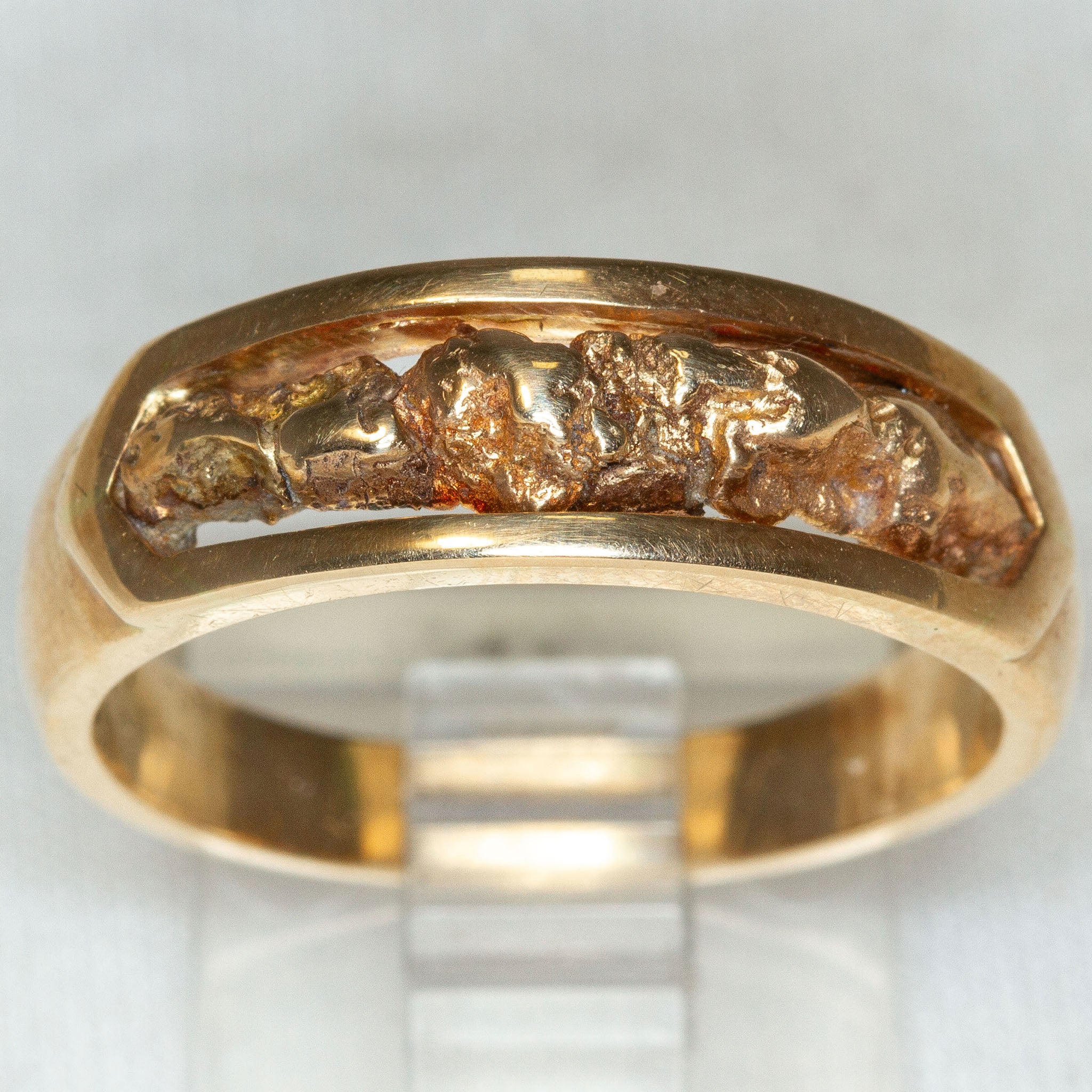 14k Yellow Gold Nugget-Style Band - Size 10 Secondary image