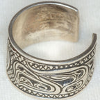 Sterling Silver First Nations Open-Ended Band - Size 8+