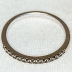 10k Yellow Gold Blue Sapphire Eternity Band - Size 6