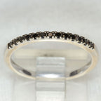 10k Yellow Gold Blue Sapphire Eternity Band - Size 6