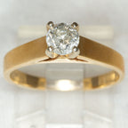 14k Yellow Gold Solitaire Diamond Engagement Ring - .50ct