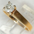 14k Yellow Gold Solitaire Diamond Engagement Ring - .50ct