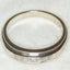 14k White Gold Diamond Channel-Set Band - Size 7